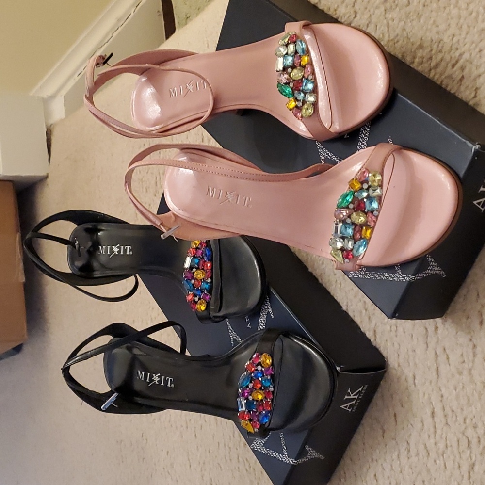 MixIt Strappy Sandal Heels Size 6, Set Of 2